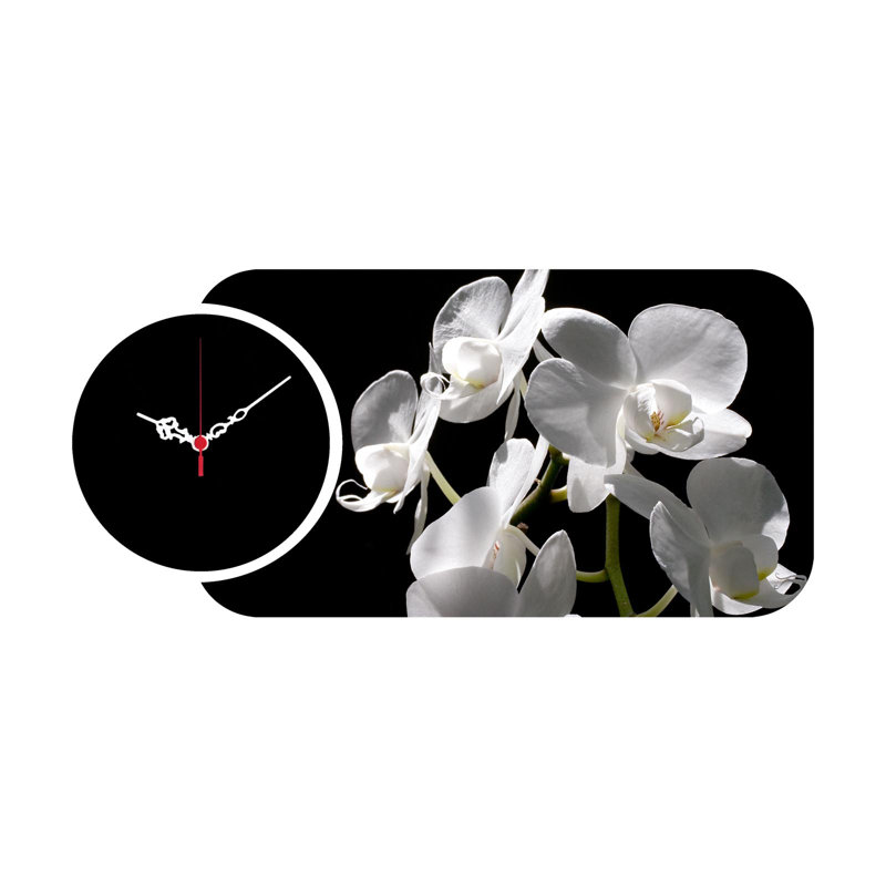 Ensemble de 2 horloges murales décoratives Chic, design moderne, 26,8 x 12,6 pouces | Fabrication 100% bois aggloméré, épaisseur: 0,1 pouce | Parfait pour le salon, le bureau ou la chambre à coucher, les garde-temps élégants et fonctionnels