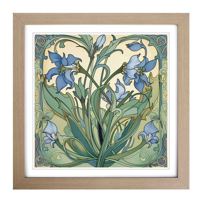 Single Picture Frame Print on Wood, Oak