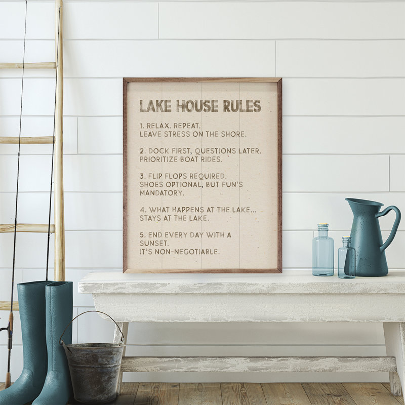 Finlay House Rules, 30" H x 24" W