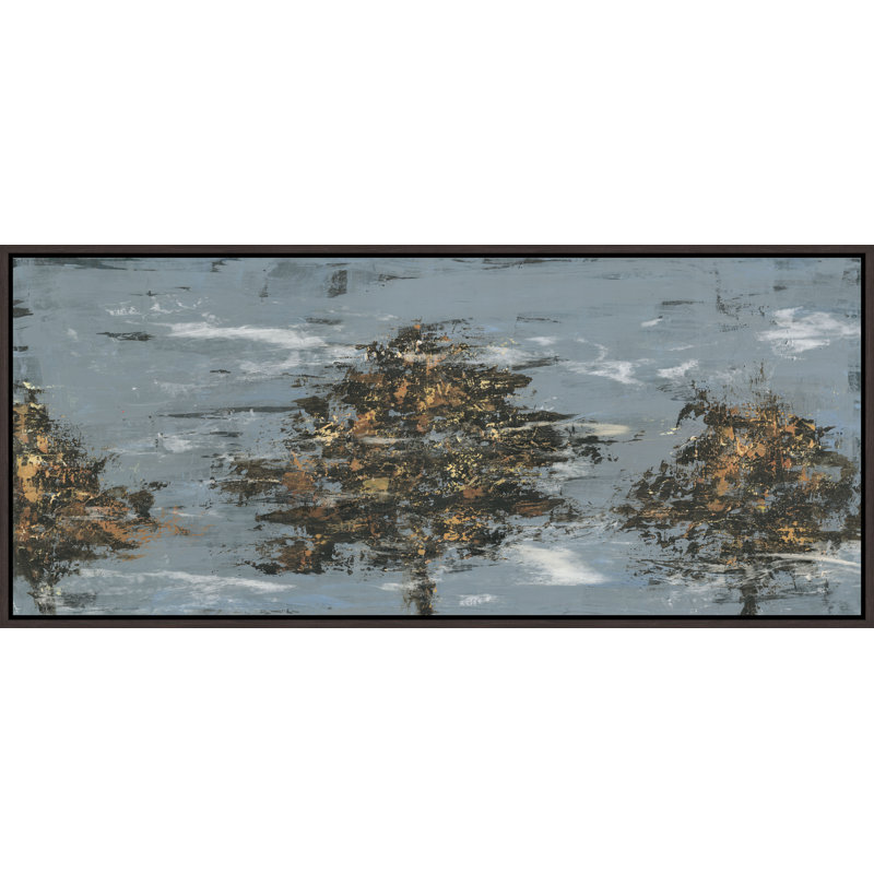 «Hazy Days II» par Victor Ryan - Peinture sur toile, Verre, H 25,75 po x l 58,75 po