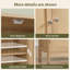 Armoire de rangement avec 2 portes et 2 tablettes, 3 hauteurs disponibles-1860604988