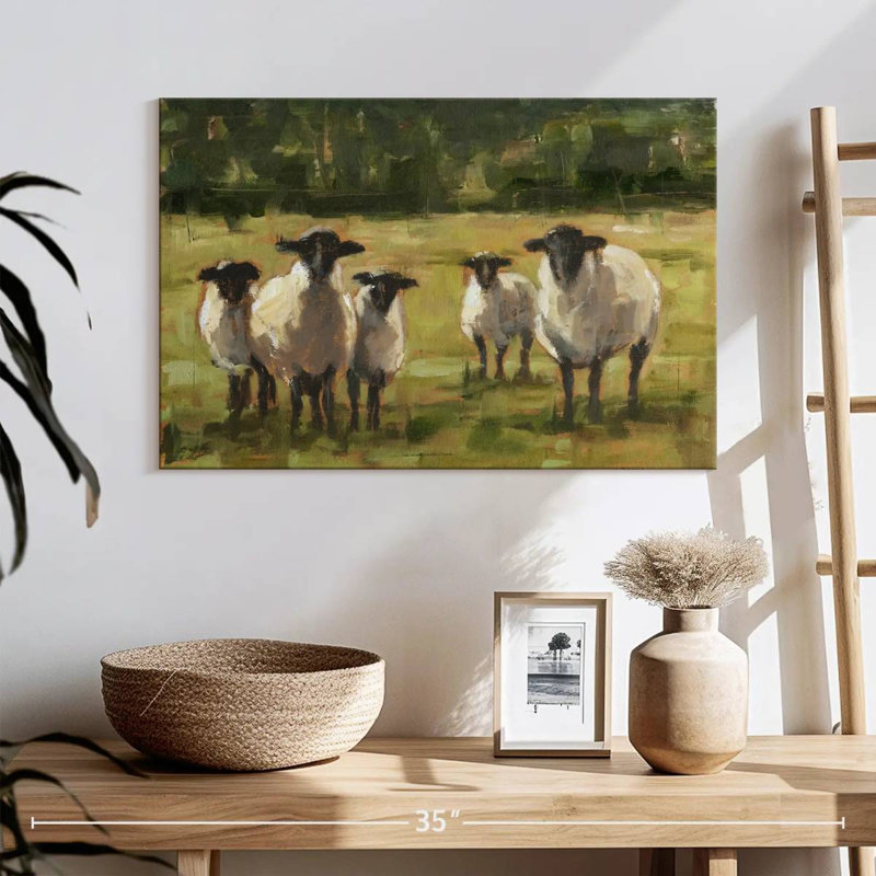 Famille de moutons Brampt I, H 16 po x l 24 po
