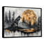 Hiver loup dans un lac de glissade en bois II - loup, art mural sur toile-1646120812-1823916908-1646120821
