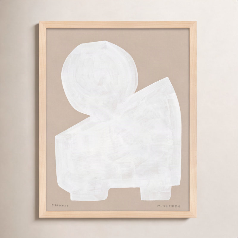 Modules In White 2 "par Michael Kempen, H 50 po x l 40 po x P 1,25 po, Érable