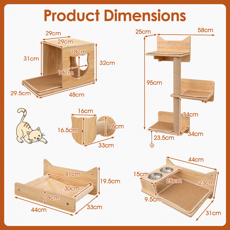 95cm H Cat Tree