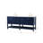 Krish 72'' Double Bathroom Vanity with Engineered Marble Top-1166302712