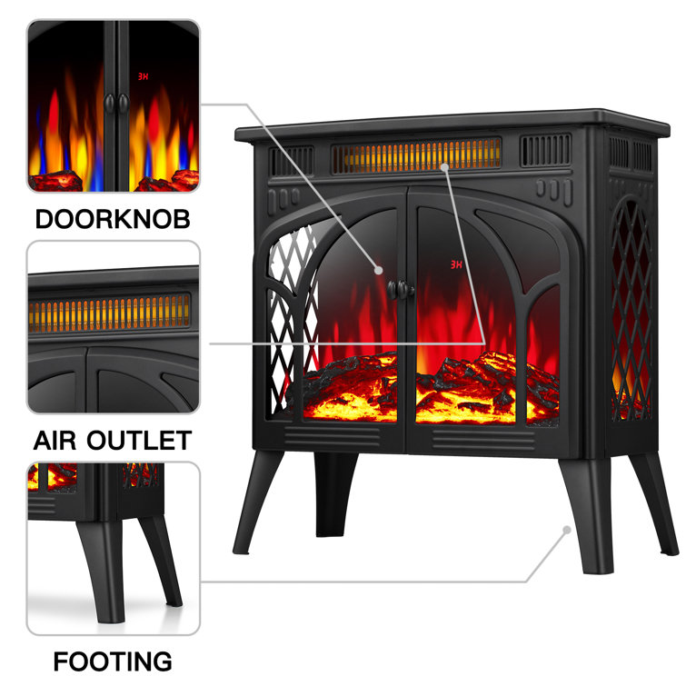 Minocqua Infrared Electric Stove Winston Porter