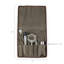 10-Piece Bar Tool Set Roll Up Waxed Canvas Travel Cocktail  Kit