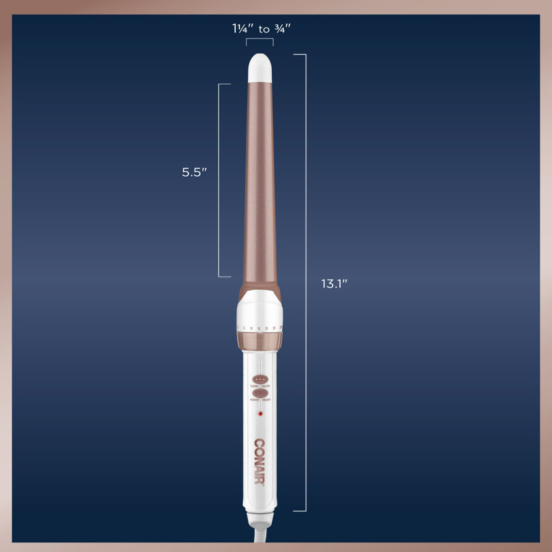 Conair Double Ceramic Curling Wand, .75-1.25"