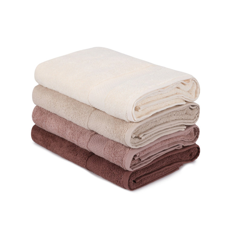 Midweight Bath Towel, Cream/Beige/Brown