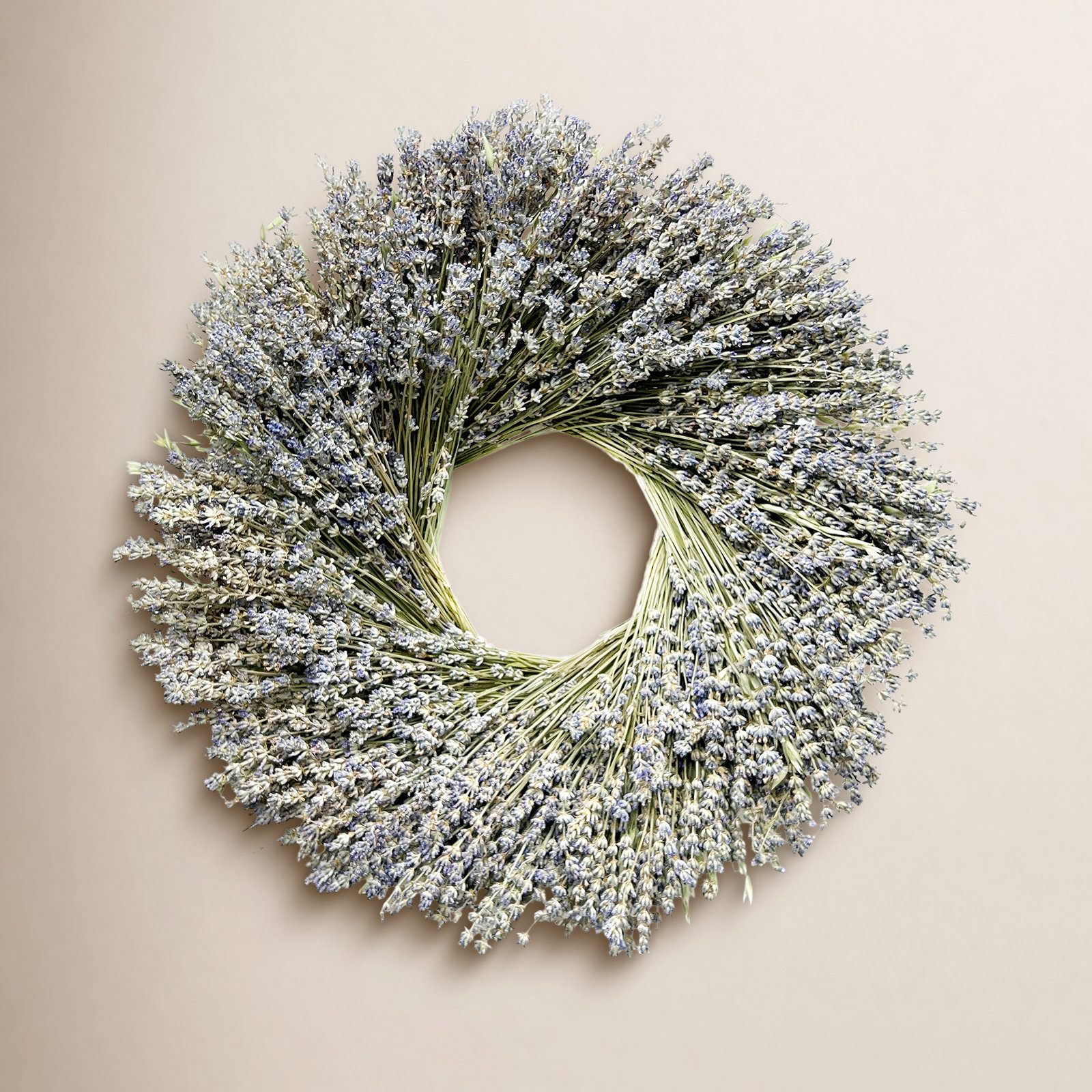 Springtime 20'' Handcrafted Dried Lavender Wreath
