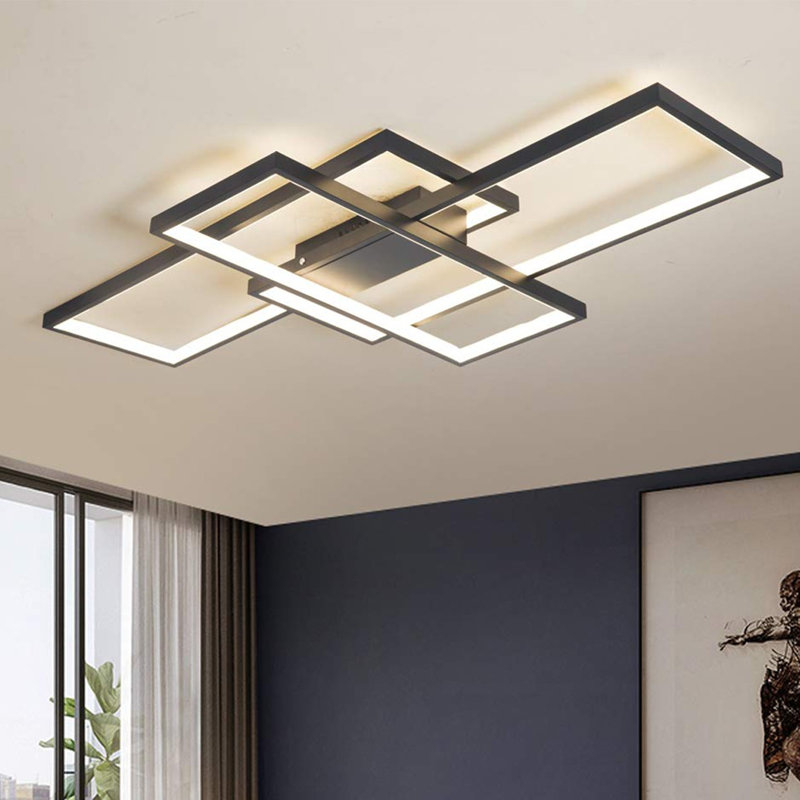 Semi Flush Mount, Black