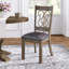 Ensemble de 2 chaises d'appoint à dossier rembourré Scrollwork
