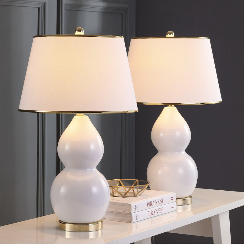 Ceramic Table Lamp, White
