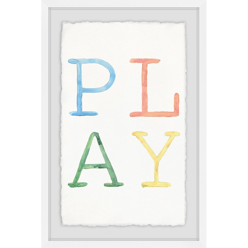 Colour Play - Single Picture Frame Print, 46cm H x 30cm W