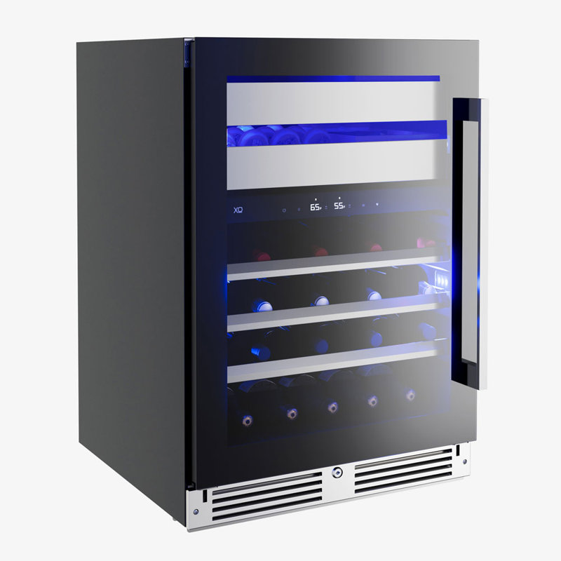 XO 24" Herb and Wine Preservation System, Black Glass, Left Handed