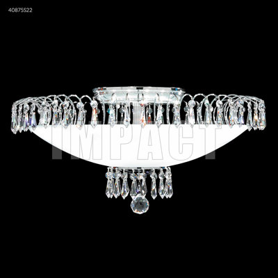 Contemporary Crystal Semi Flush Mount