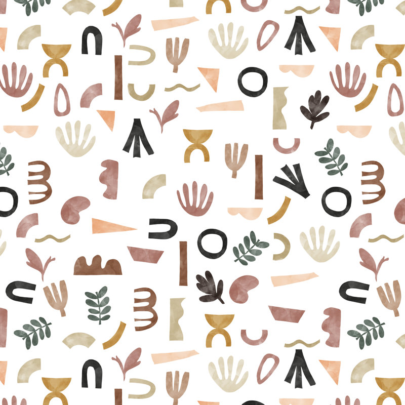 Motif formes du désert, H 36 po x l 36 po