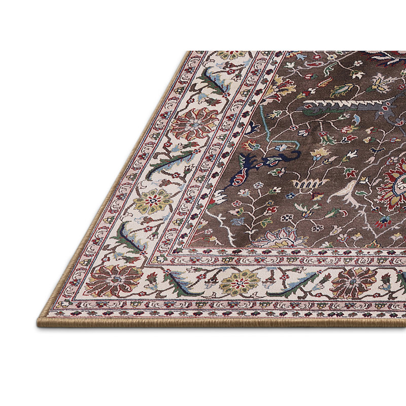 Tapis oriental brun Tholf, Rectangle 5 pi x 8 pi