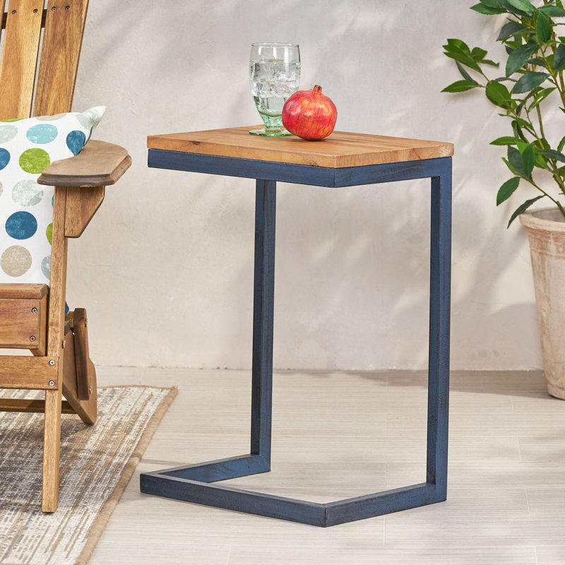 Outdoor Cast Aluminum Dining Table, Bronze, 15.5" H x 11.25" W x 22.25" D
