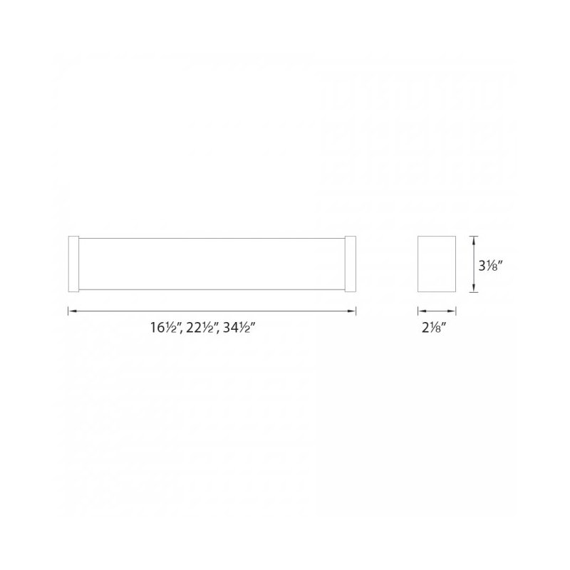 Svelte 1 - Light LED Bath Bar, 3000K, Brushed Nickel