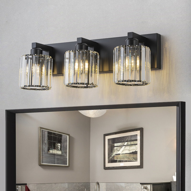 Éclairage pour meuble-lavabo Paislyn, Noir mat, 3