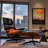 Genuine Leather Swivel Lounge Chair With Ottoman Accent Chair  For Modern Living -983676867