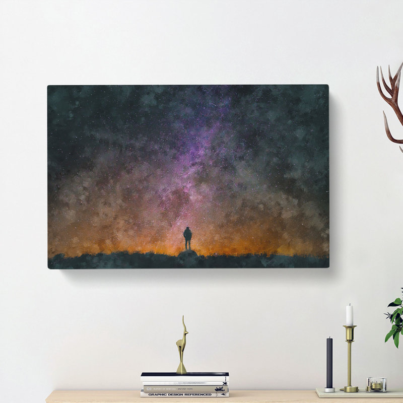 Milky Way Dreams - Wrapped Canvas Painting, 40cm H x 60cm W x 3cm D