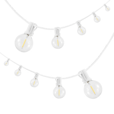 25' Outdoor 25 - Bulb Globe String Light (End to End Connectable)