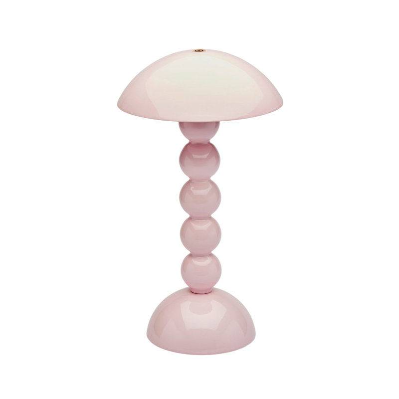 Bobbin LED Table Lamp, Pale Pink