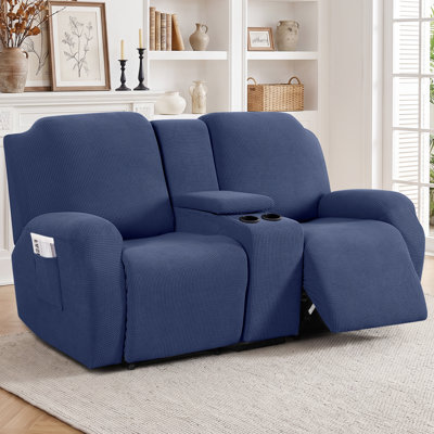 Housse pour causeuse inclinable avec console centrale 4 pièces Tiba