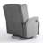 Upholstered Classic Wing Back Manual Handle Swivel Rock Glider Recliner-303197367