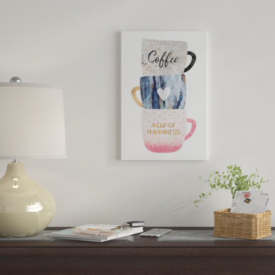 «A Cup Of Happiness» par Elisabeth Fredriksson, impression sur toile tendue