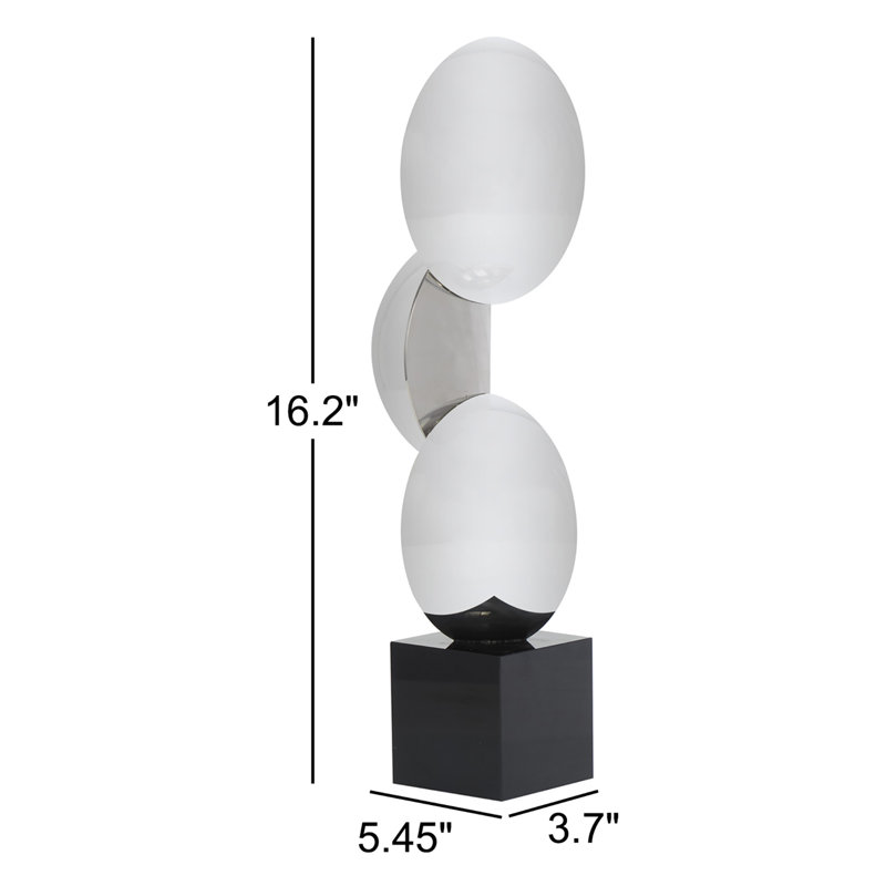 Sculpture Nexus Orbs, H 16,2 po x l 5,45 po x P 3,7 po