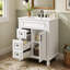 Meuble-lavabo 24 po avec lavabo en céramique, petite armoire de salle de bain moderne, 2 tiroirs et tablette réglable-135276498