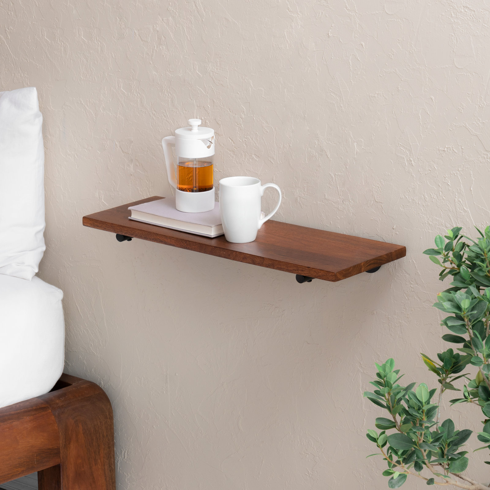 Venice 24" Floating Shelf, Walnut