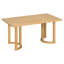 Ensemble de salle à manger élégant 7 pièces avec chaises en tonneau rembourrées et table en bois-2066436009
