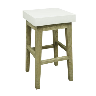 Crandell Polymer Concrete Accent Stool
