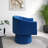 Ghinita Velvet Swivel Barrel Chair-973433040