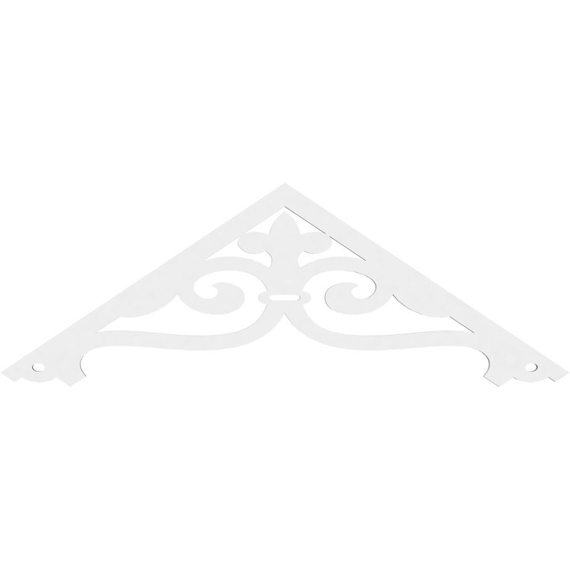 Pignon en PVC de qualité architecturale Finley, H 22,5 po x l 60 po x P 1 po, 9 / 12