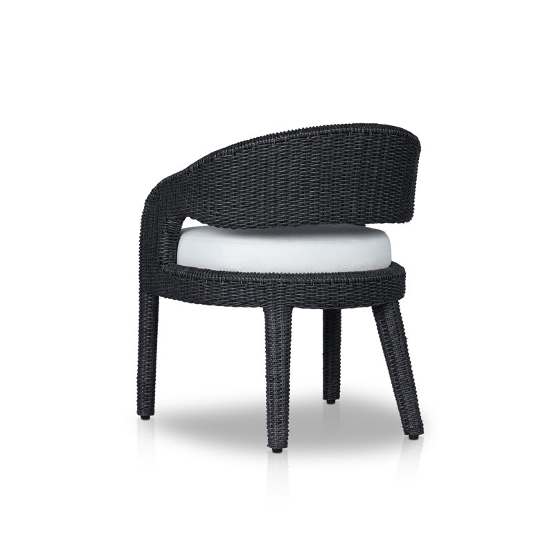 Hawkins Outdoor Dining Armchair, Black