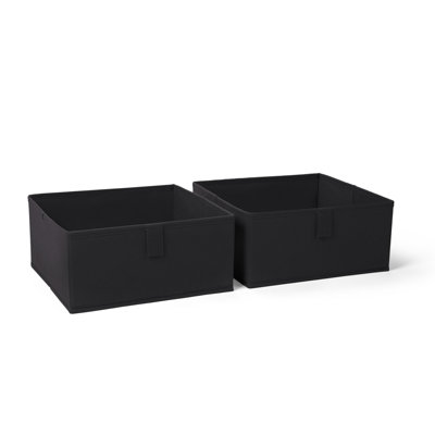 RiverRidge Kids 2pc Fabric Collapsible Storage Cube Organizers with Handles for Playroom Organization by Viv + Rae