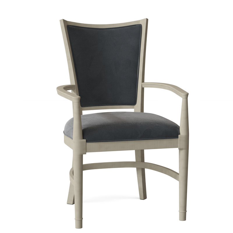 Chaise avec accoudoirs rembourrée Garland, 9930 Driftwood, Gris anthracite