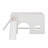 Full Size Low Loft Bed With Slide And Shelves, Multiple Functions Wooden Low Loft Bed Frame With Storage Shelves, Door And Window Design-1743768038