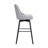 Orfield Modern Swivel Counter or Bar Height Upholstered Armless Bar Stool with Footrest in Wood-281107466-278007332-279282122