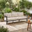 Contour 75.8" Modern Curved Outdoor Aluminum 3-Seater Sofa with Cushions-125962971