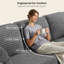 Canapé en L mobile, aucune installation requise, chaise ergonomique en velours côtelé, poches de rangement latérales et éponge à haute résilience 32D-1364236711