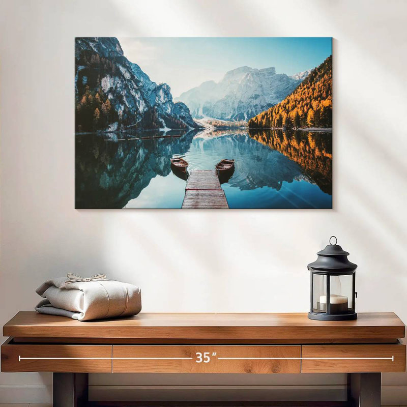 Alvord Lake Braies Boats, 16" H x 24" W