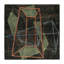 Wool Geometric Area Rug in Black/Yellow