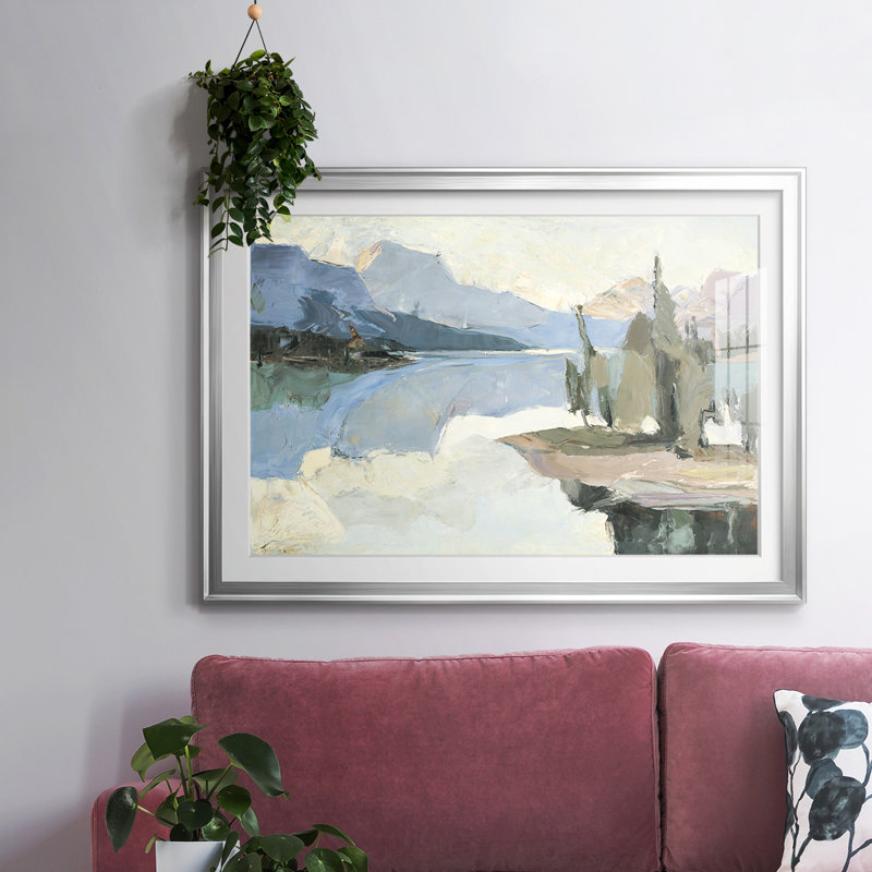 Blue Majestic, impression sur papier encadrée, Argent, H 30 po x l 44 po x P 1,5 po